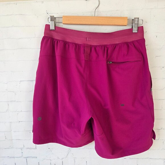 Lululemon License To Train Linerless Short 7" Inch Size S Magenta Pink Running - Picture 4 of 6
